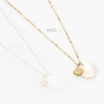 Collar Madre Perla Concha Acero Inoxidable 519