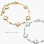 Pulso Flor Madre Perla Acero Inoxidable 667