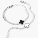 Pulso Flor Madre Perla Acero Inoxidable 676