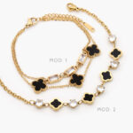 Pulso Flor Esmalte Acero Inoxidable 689