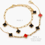 Pulso Flor Esmalte Acero Inoxidable 690