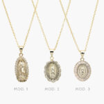 Collar Virgen de Guadalupe Chapa de Oro 302