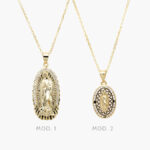 Collar Virgen de Guadalupe Chapa de Oro 304