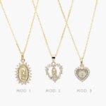 Collar Virgen de Guadalupe Chapa de Oro 305