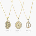 Collar Virgen de Guadalupe Chapa de Oro 306