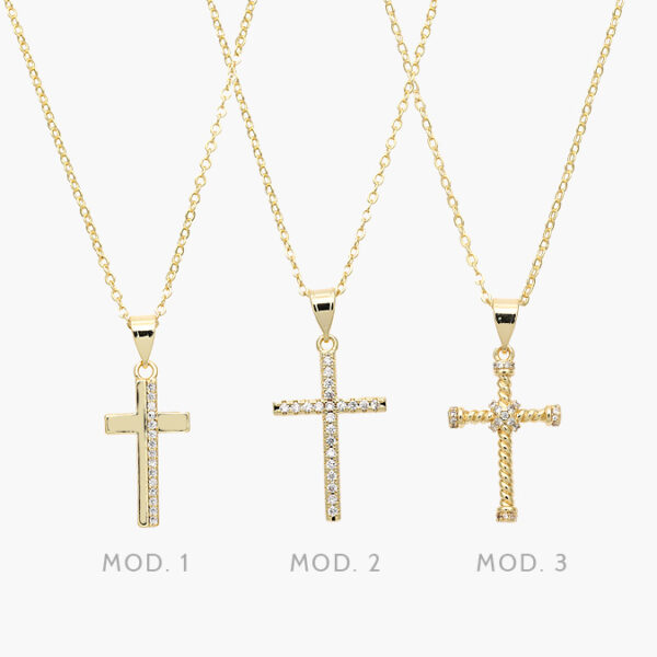 Collar Cruces Chapa de Oro 308 - Image 1