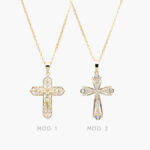 Collar Cruces Chapa de Oro 309