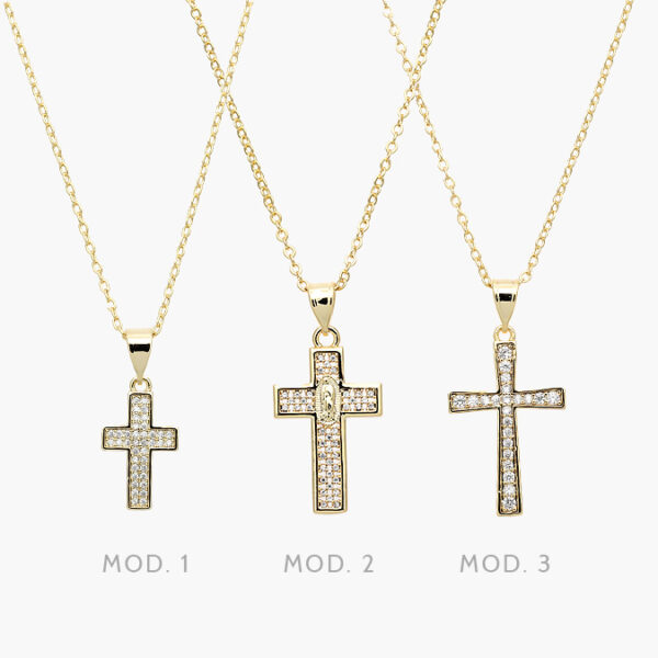 Collar Cruces Chapa de Oro 311 - Image 1