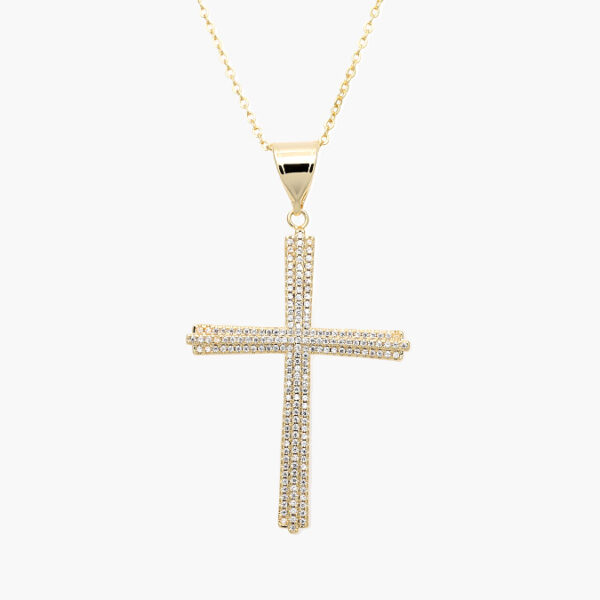 Collar Cruz Chapa de Oro 313 - Image 1