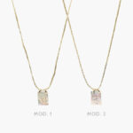 Collar Escapulario Chico Chapa de Oro 325