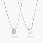 Collar Escapulario Chico Chapa de Oro 328