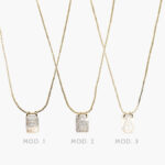 Collar Escapulario Chico Chapa de Oro 330