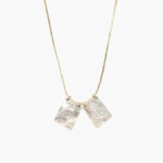 Collar Escapulario Doble Grande Chapa de Oro 331