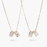 Collar Escapulario Doble Chico Chapa de Oro 338