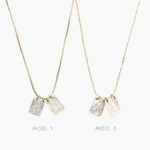 Collar Escapulario Chico Doble Chapa de Oro 339