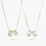 Collar Escapulario Doble Chico Chapa de Oro 340