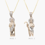 Collar San Judas Tadeo Chapa de Oro 344