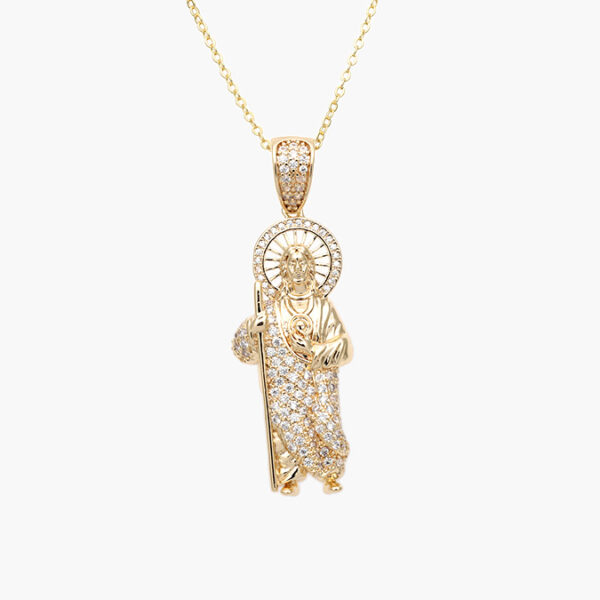 Collar San Judas Tadeo Chapa de Oro 345 - Image 1