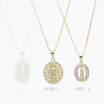 Collar Virgen de Guadalupe Chapa de Oro 306