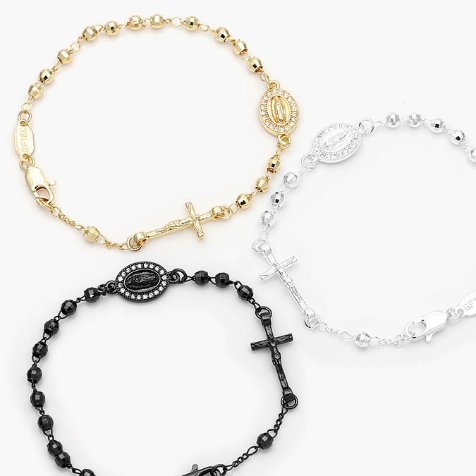 CPR0295 Pulso Virgen Guadalupe Misterio Chapa de Oro 295 - Image 1