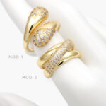 Anillo Chucky Zirconia Chapa de Oro 1220