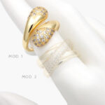 Anillo Chucky Zirconia Chapa de Oro 1220