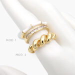 Anillo Ajustable Chapa de Oro 1223
