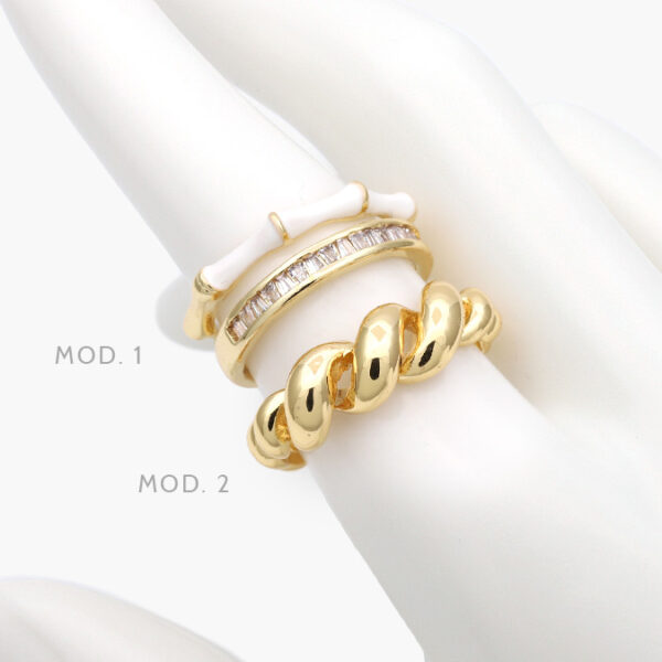 Anillo Ajustable Chapa de Oro 1223 - Image 1