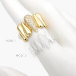 Anillo Chunky Chapa de Oro 1226