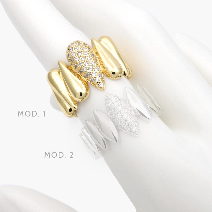 CTB1226 Anillo Chunky Chapa de Oro 1226 - Image 1