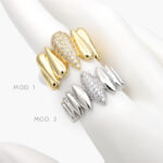 Anillo Chunky Chapa de Oro 1226