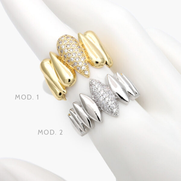 Anillo Chunky Chapa de Oro 1226 - Image 1