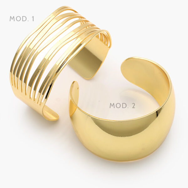 Brazalete Chapa de Oro Chunky - Image 1
