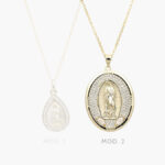 Collar Virgen de Guadalupe Chapa de Oro 300