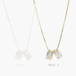 Collar Escapulario Doble Chico Chapa de Oro 338