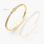 Brazalete Zirconias Chapa de Oro 616 - Modelo 1