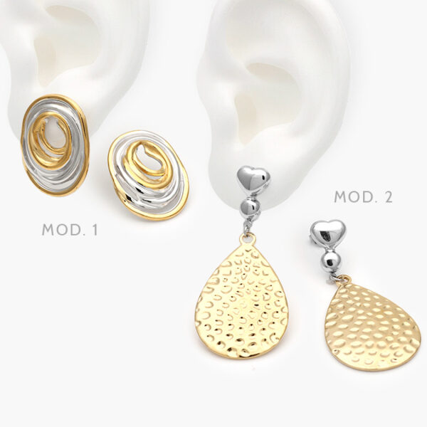 Aretes Chunky Acero Inoxidable 176 - Image 1