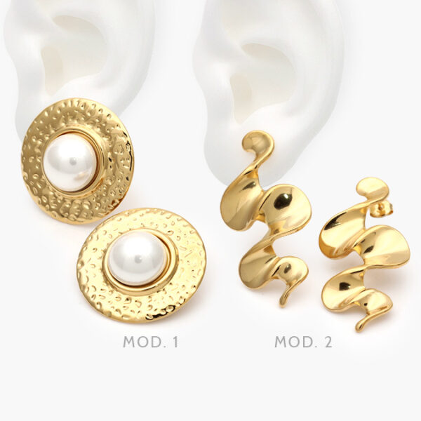 Aretes Chunky Acero Inoxidable 177 - Image 1