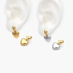 Aretes Corazón Acero Inoxidable 180