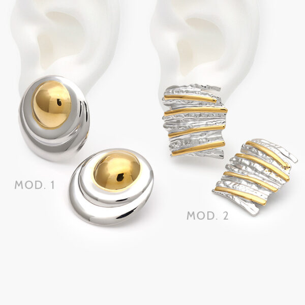 Aretes Chunky Acero Inoxidable 181 - Image 1