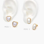 Aretes Perla Acero Inoxidable 182