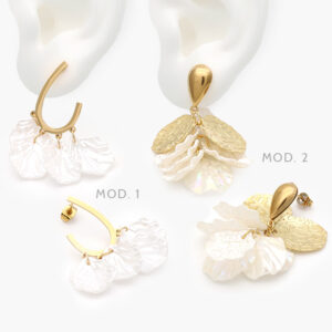 Aretes Madre Perla Acero Inoxidable 184