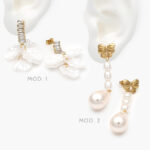 Aretes Perlas Acero Inoxidable 188