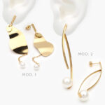 Aretes Perla Acero Inoxidable 191