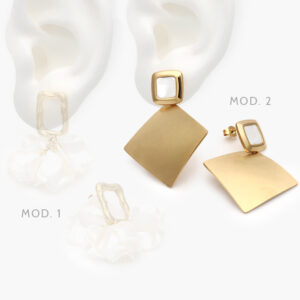 Aretes Madre Perla Acero Inoxidable 193