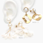 Aretes Madre Perla Acero Inoxidable 205