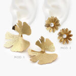 Aretes Flores Acero Inoxidable 206