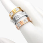 Anillo Tornillo Zirconias Acero Inoxidable 0512