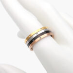 Anillo 4pzs Zirconias Acero Inoxidable 0513