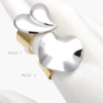 Anillo Ajustable Chunky Bicolor Acero Inoxidable 515